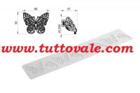 Tappeto stampo in silicone tricot decor cm.40x8 mod. butterfly