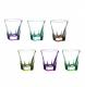 Bicchierini in cristallo da liquore "RCR" FUSION COLOURS