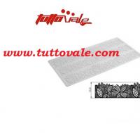 Tappeto stampo in silicone tricot decor cm.40x20 mod. leaves